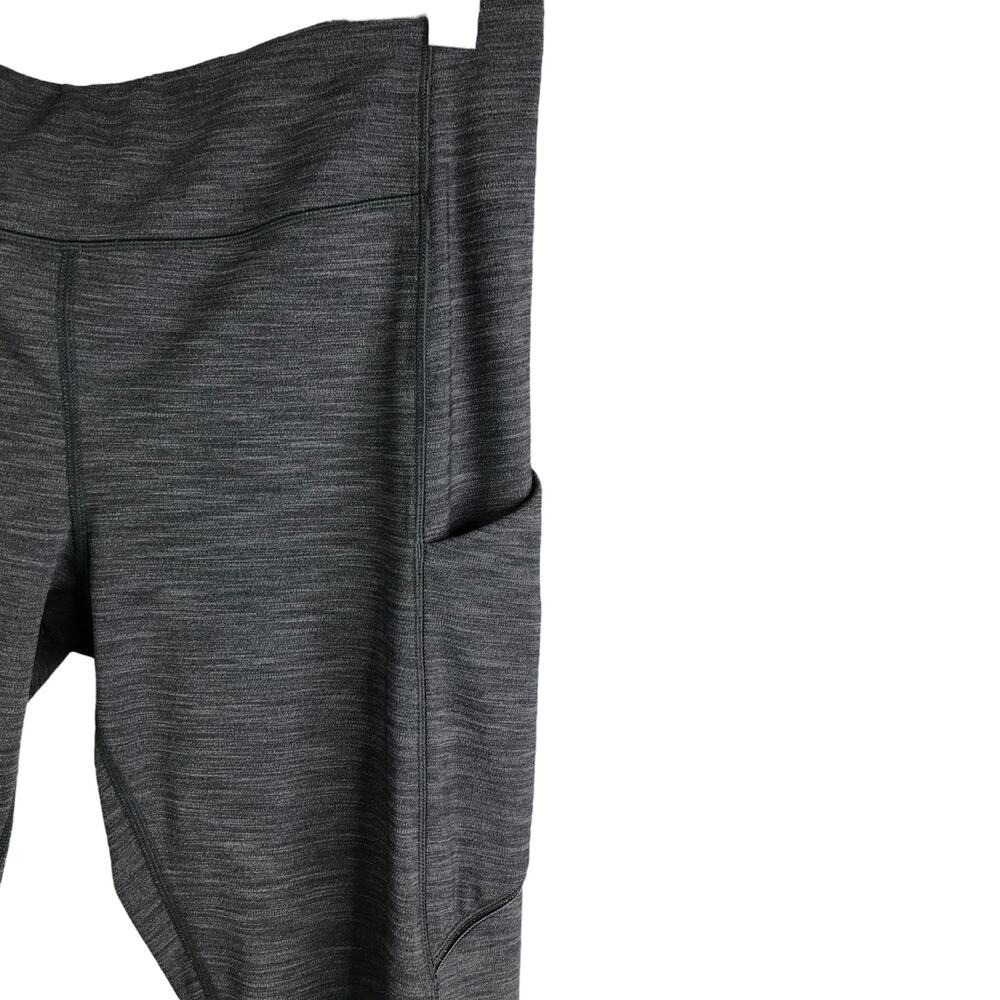 Lululemon Speed Up Tight Full Length Leggings Heathered Black Grey Pockets Sz 8 - Picture 5 of 9